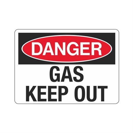 Danger Gas Keep Out Sign